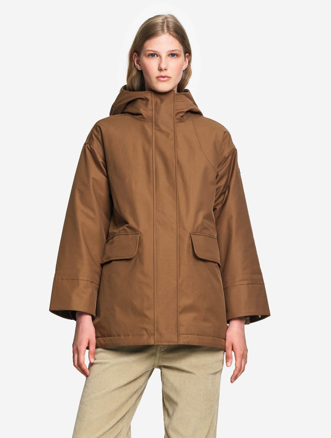 Aigle brown rain jacket