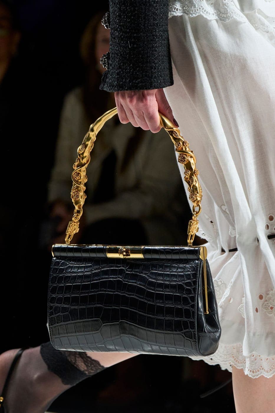 Dolce & Gabbana crocodile leather bag