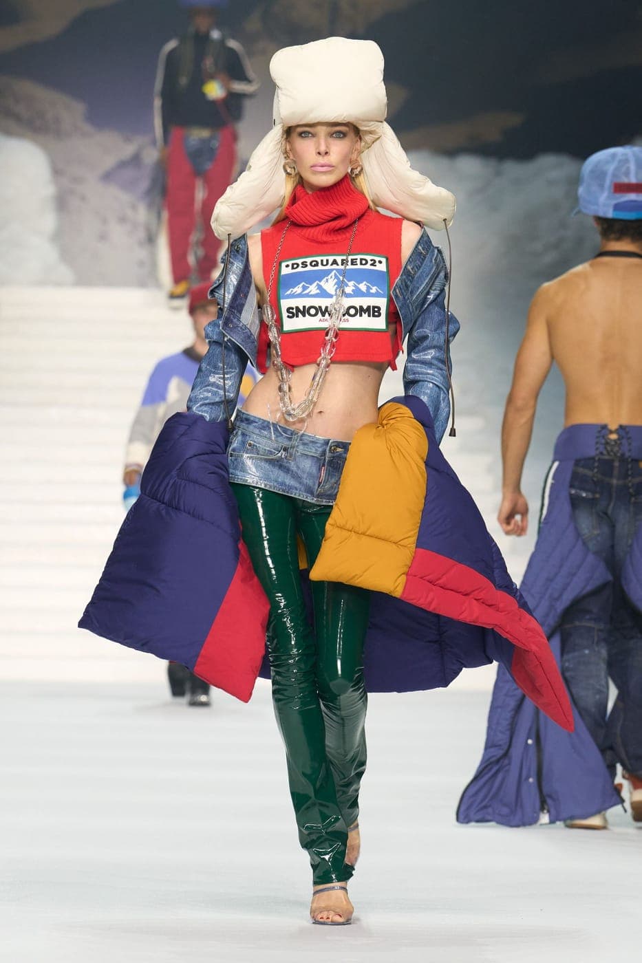 Dsquared2 runway, Canadian jacket with logo